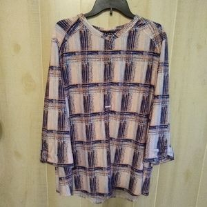 NEW Shades of Pink and Black Plaid Shirt Size 1X